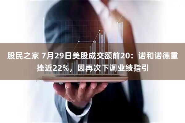 股民之家 7月29日美股成交额前20：诺和诺德重挫近22%，因再次下调业绩指引